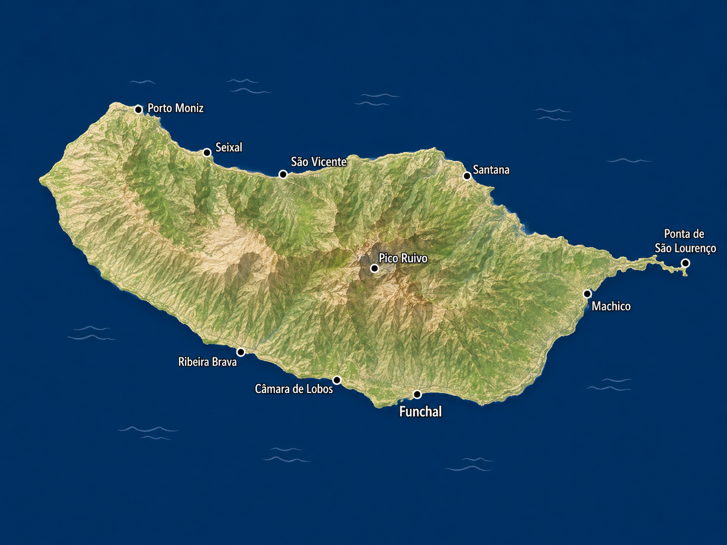 Mapa Madery – przejdź do interaktywnej mapy wyspy